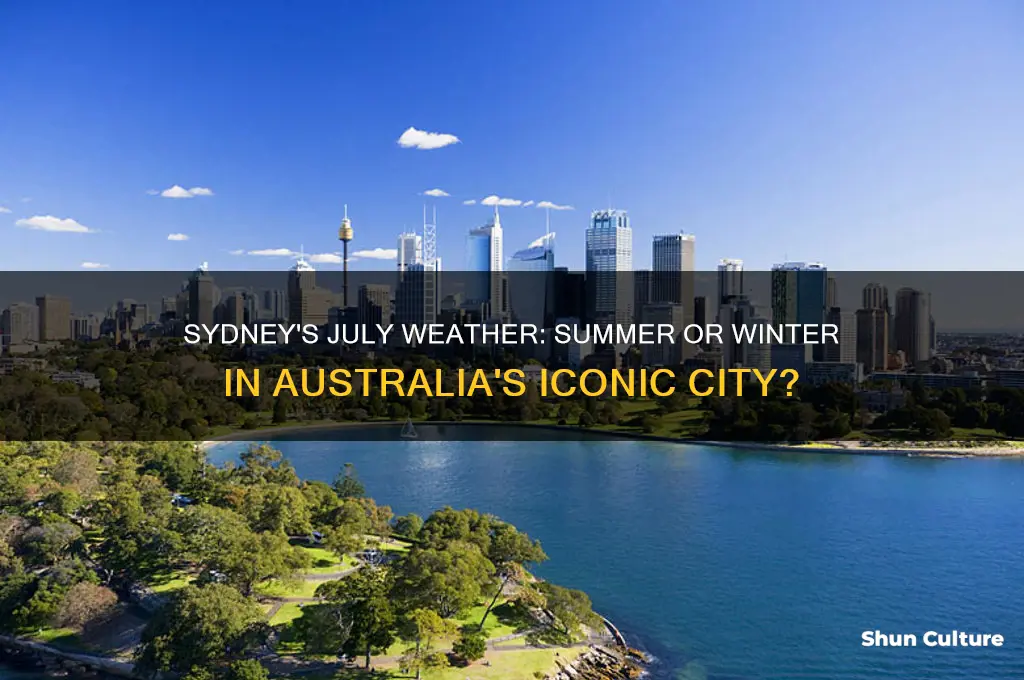 does sydney australia have summer in july