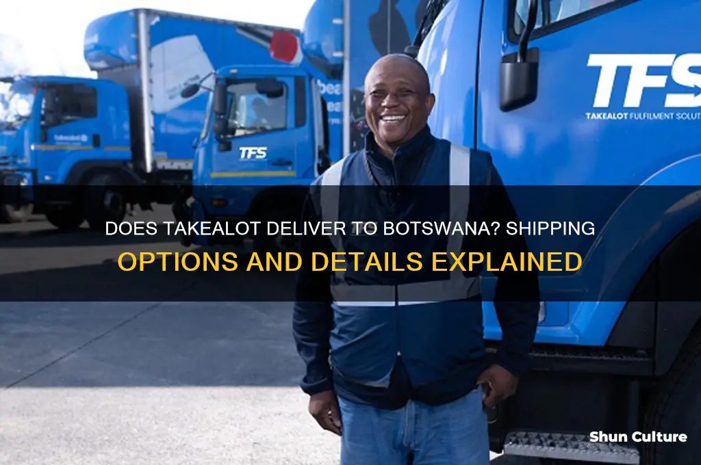does takealot deliver to botswana