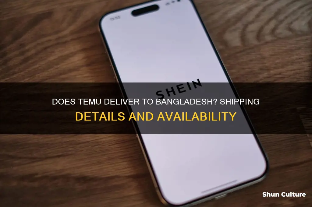does temu ship to bangladesh