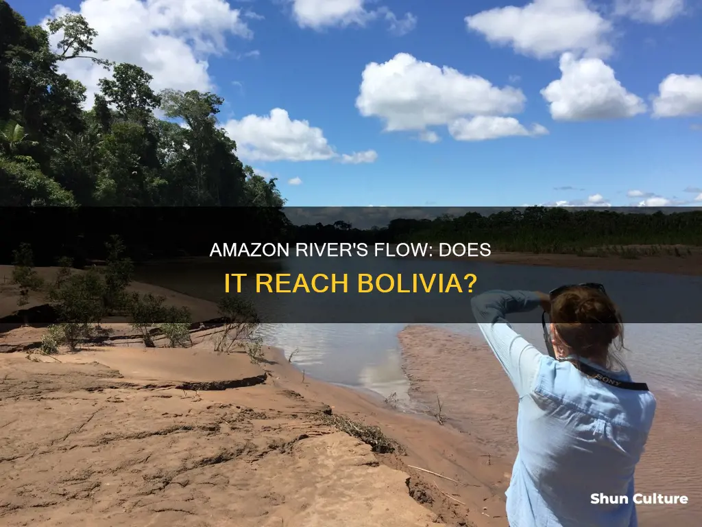 does the amazon river flow into bolivia