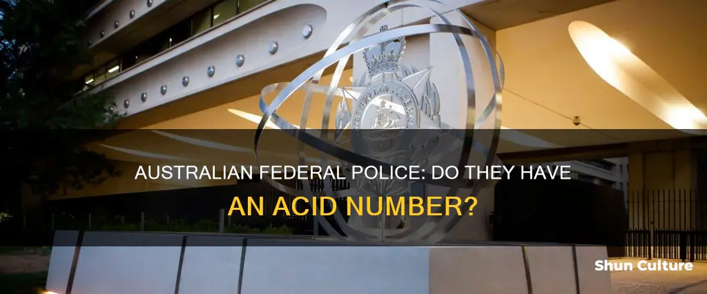 does the australian federal police have an acid number