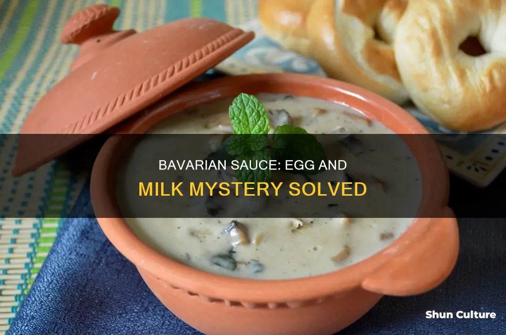 does the bavarian sauce has eggs or milk