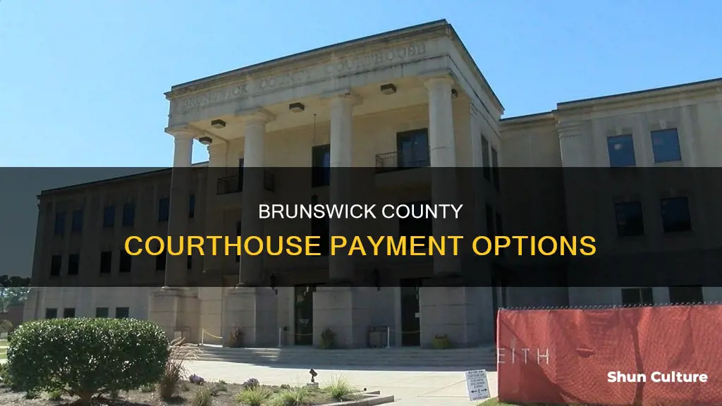 does the brunswick county courthouse take cash