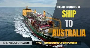 Container Store Shipping: Australia Availability