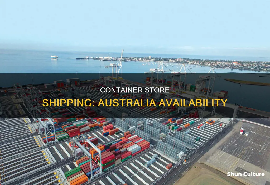 does the container store ship to australia