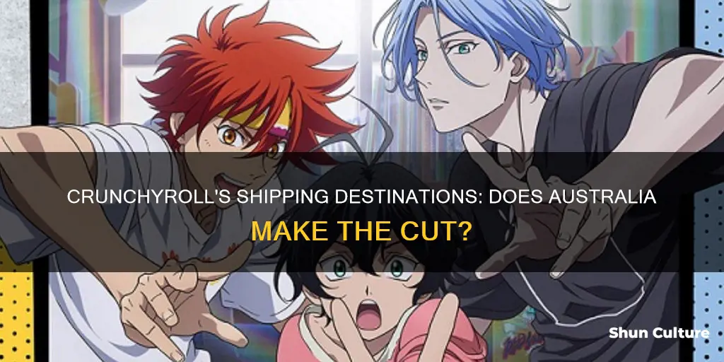 does the crunchyroll store ship to australia