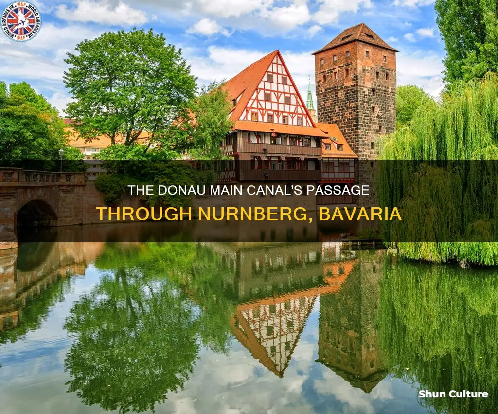 does the donau main canal go through nuernberg bavaria