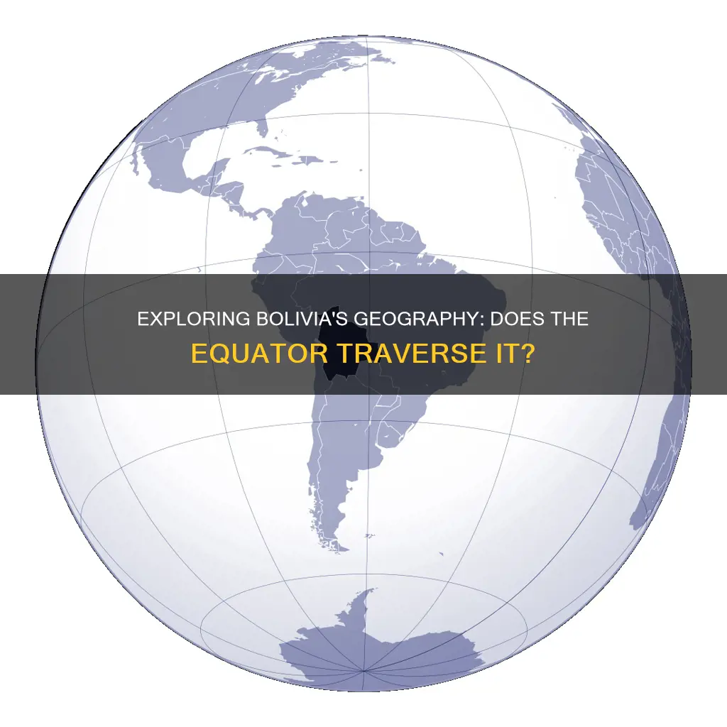 does the equator pass through bolivia