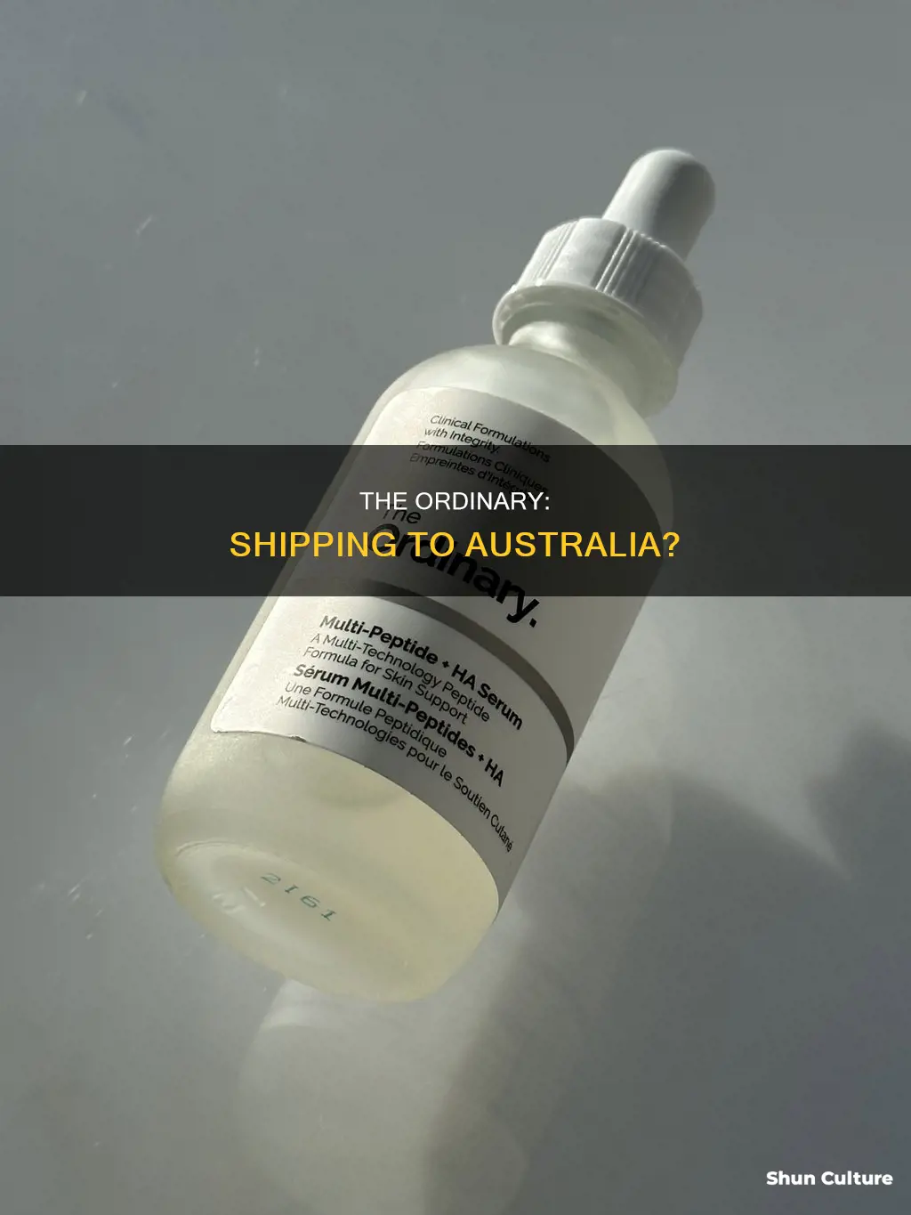 does the ordinary ship to australia