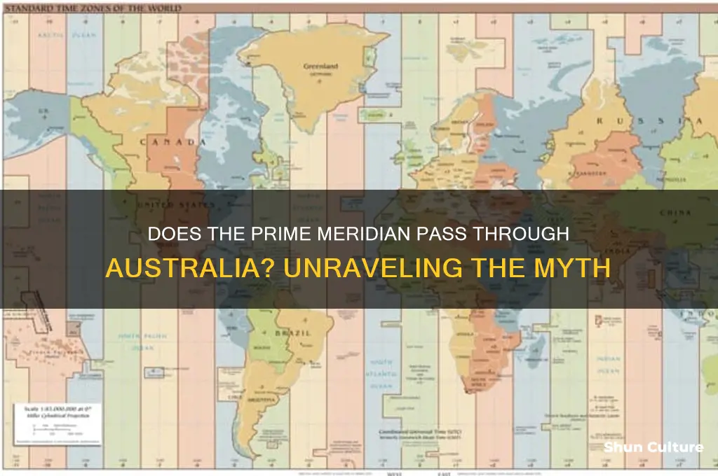 does the prime meridian go through australia