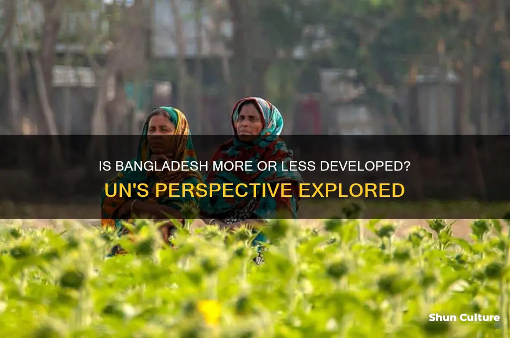 does the un consider bangladesh more or less developed