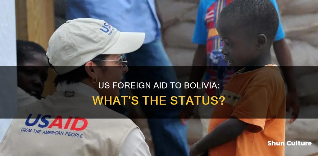 does the us give any foreign aid to bolivia