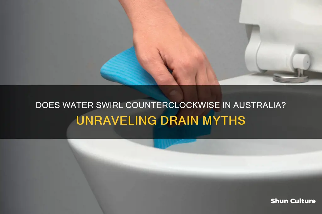 does the water go the other way in australia