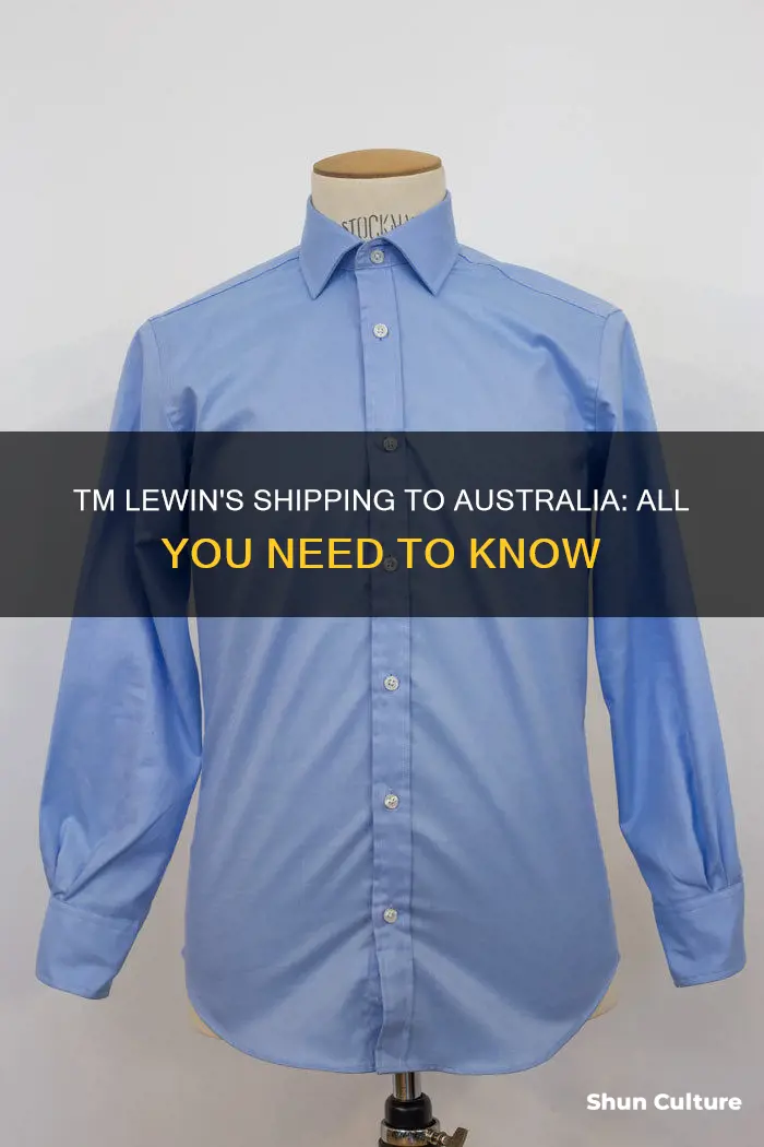 does tm lewin ship to australia