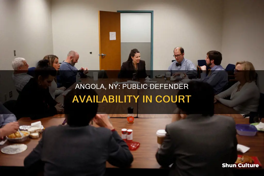 does town of angola ny court have a public defender