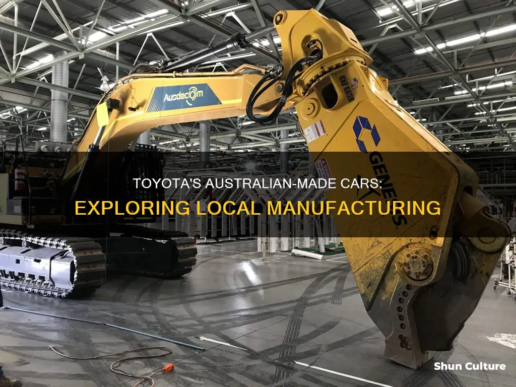 does toyota make cars in australia