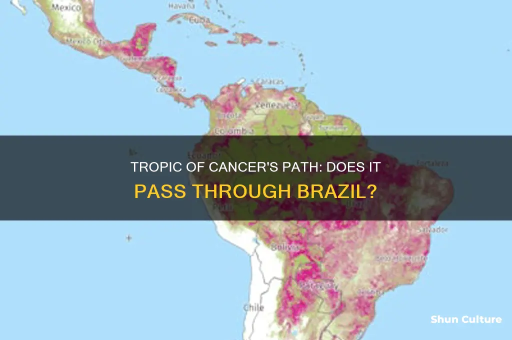 does tropic of cancer pass through brazil