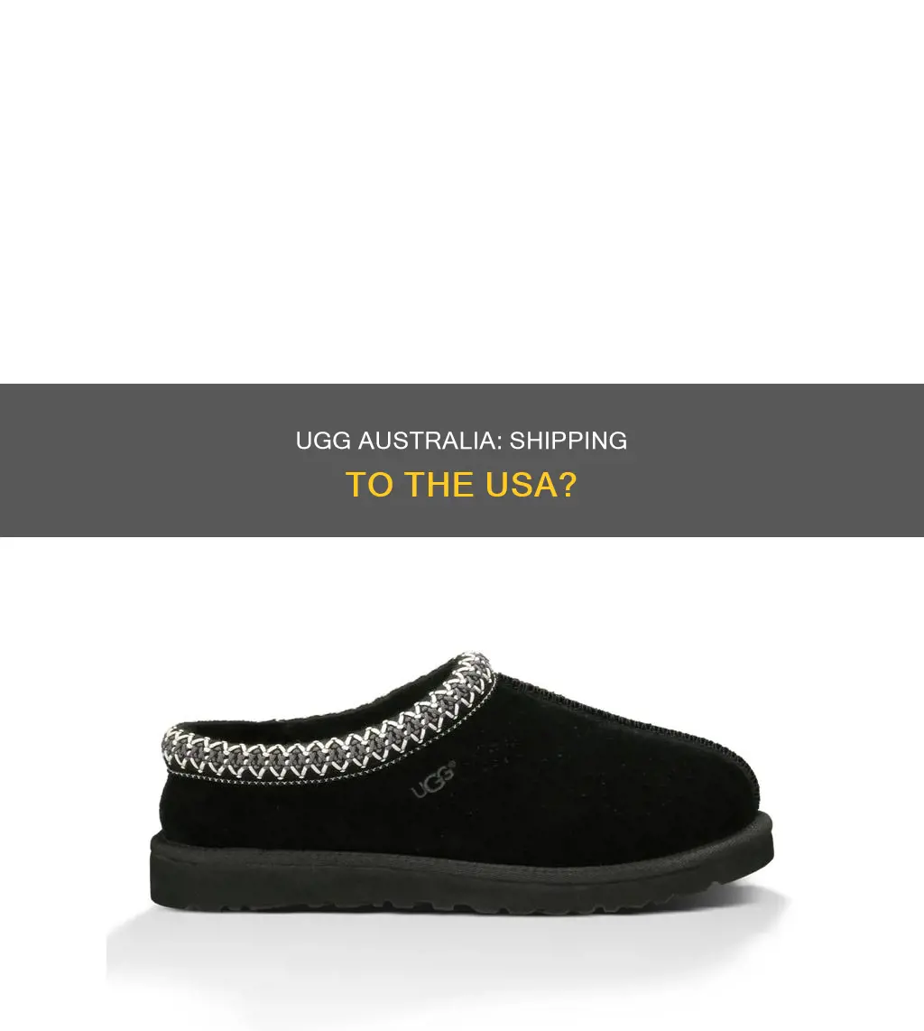 does ugg australia ship to usa