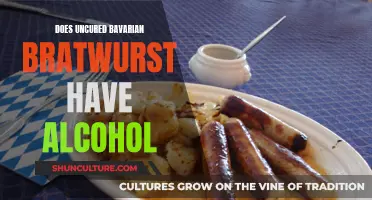 Bavarian Bratwurst: Alcohol Content in Uncured Varieties