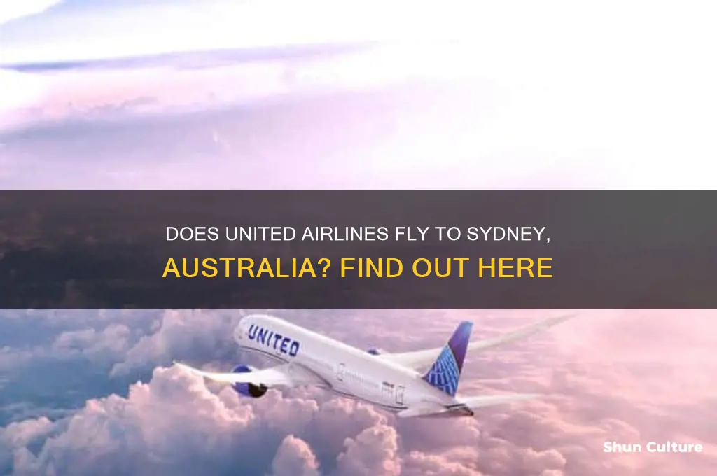 does united airlines fly to sydney australia