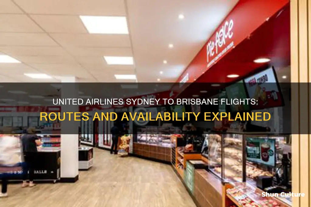 does united fly from sydney australia to brisbane australia