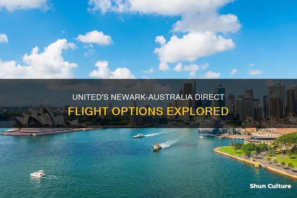 does united fly to australia from newark