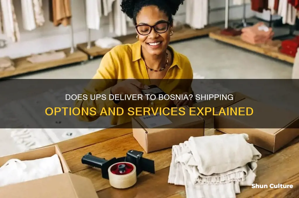 does ups deliver to bosnia