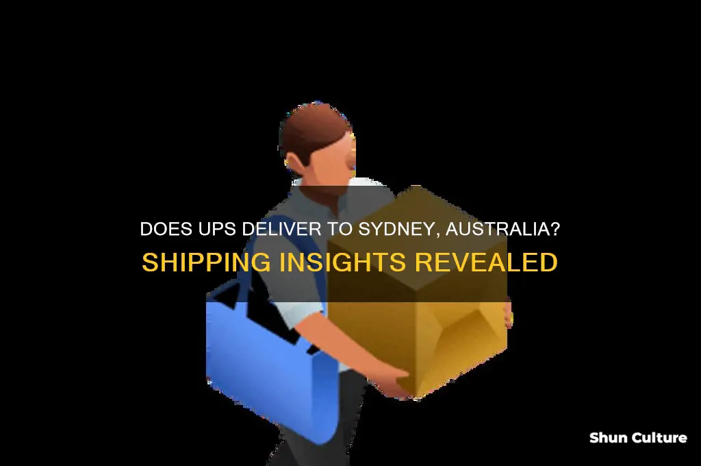 does ups deliver to sydney australia
