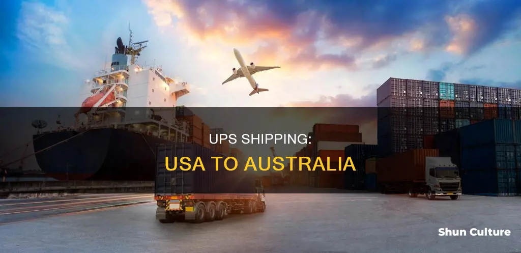 does ups ship from usa to australia