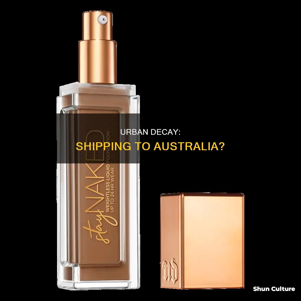 does urban decay ship to australia