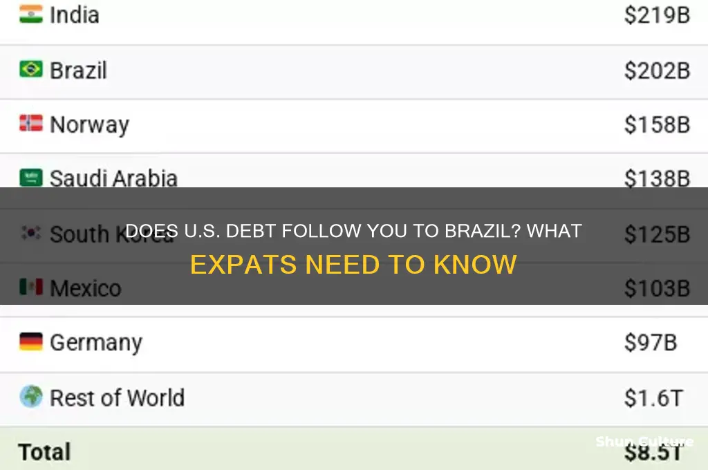 does us debt follow you to brazil