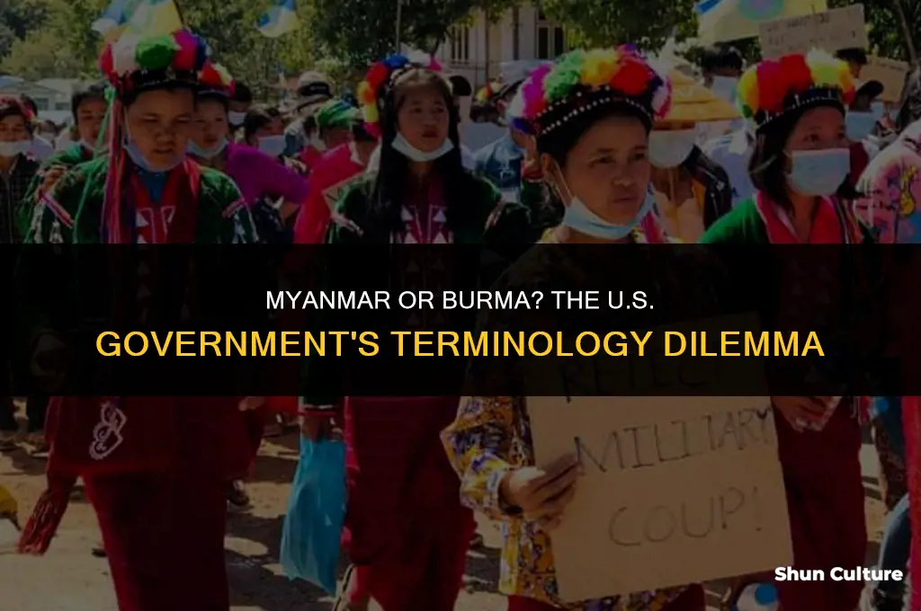 does us government use burma or myanmar