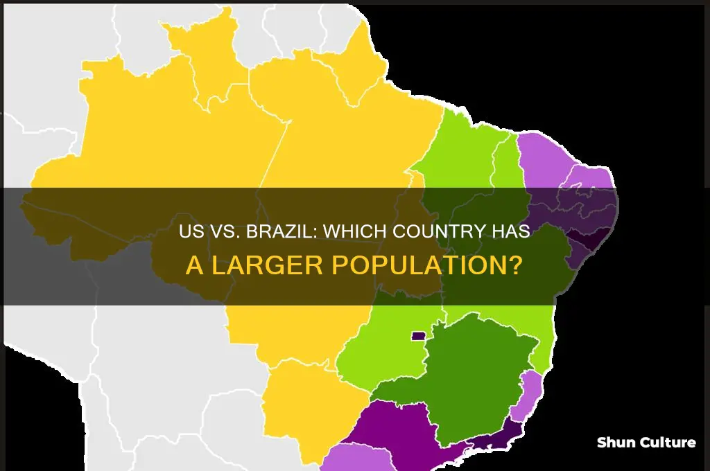 does us have bigger population than brazil