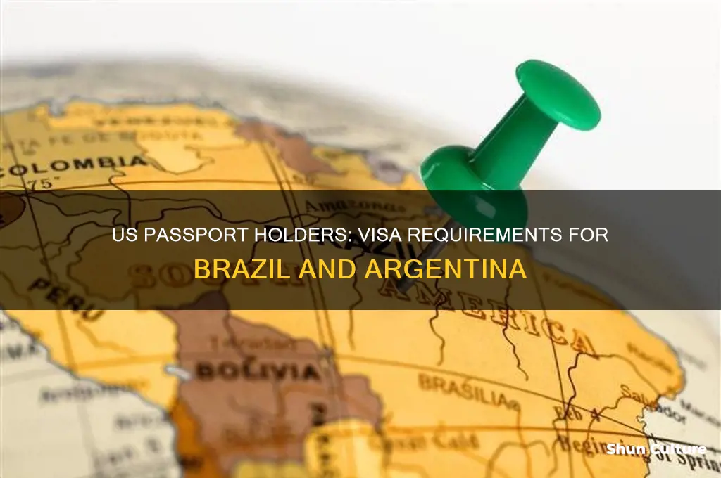 does us passport holder need visa foe brazil and argentina