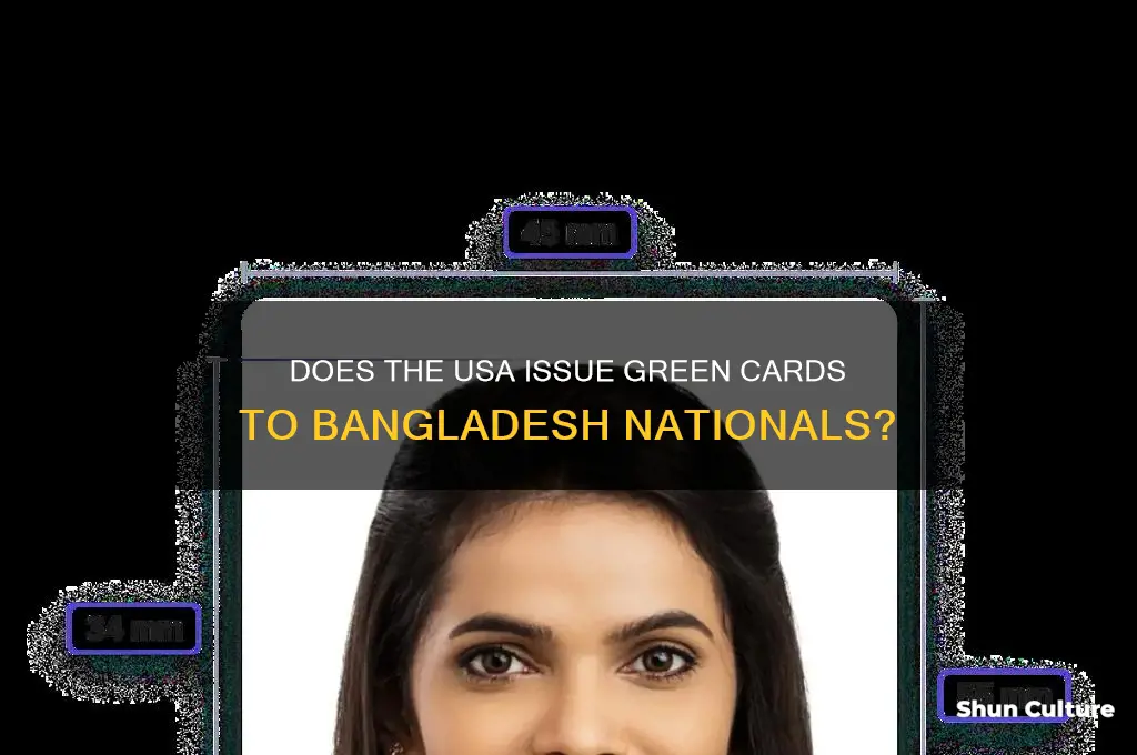 does usa issues green card to bangladesh