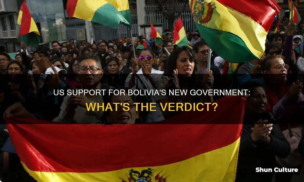 does usa support the new government of bolivia