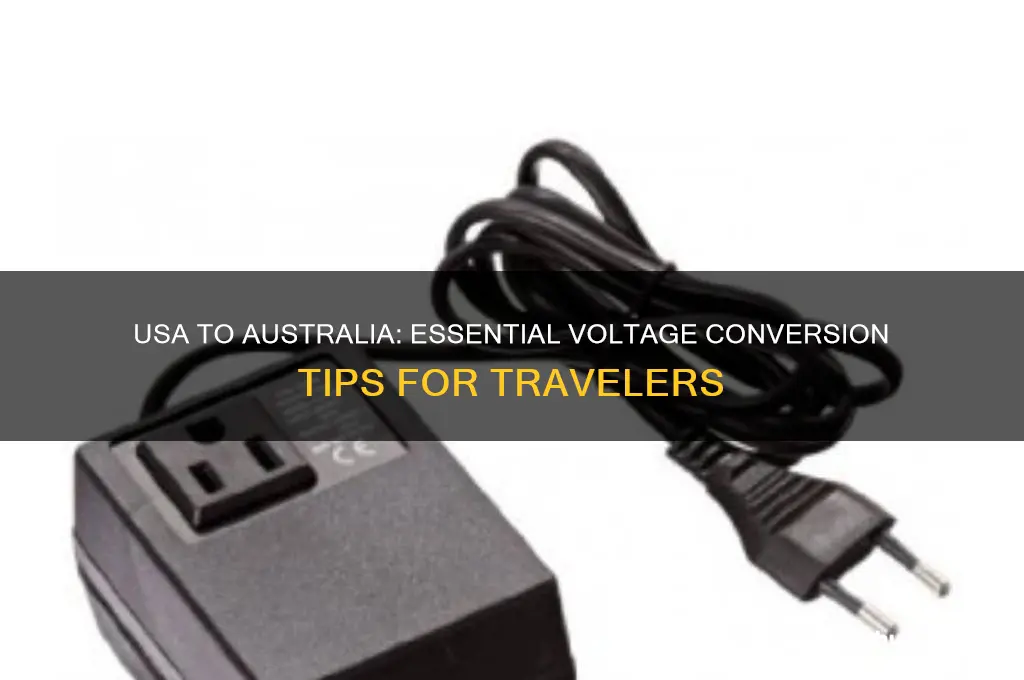 does usa to australia need to convert voltage