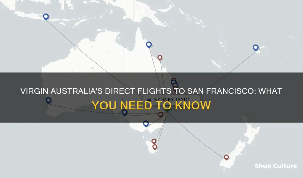 does virgin australia fly direct to san francisco