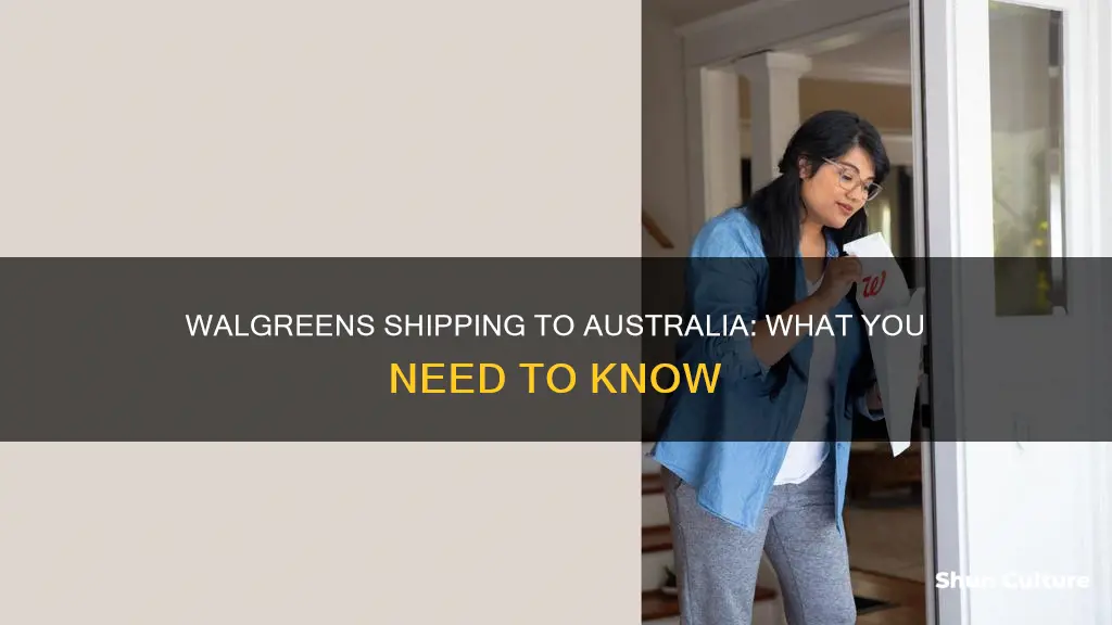 does walgreens ship to australia
