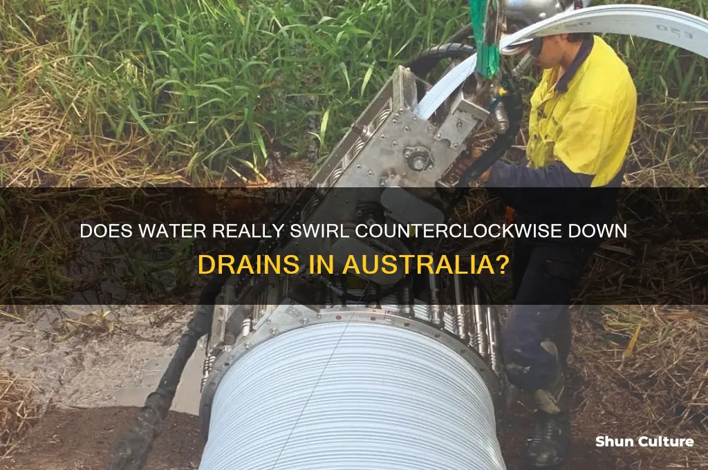 does water go down the plughole anti-clockwise in australia
