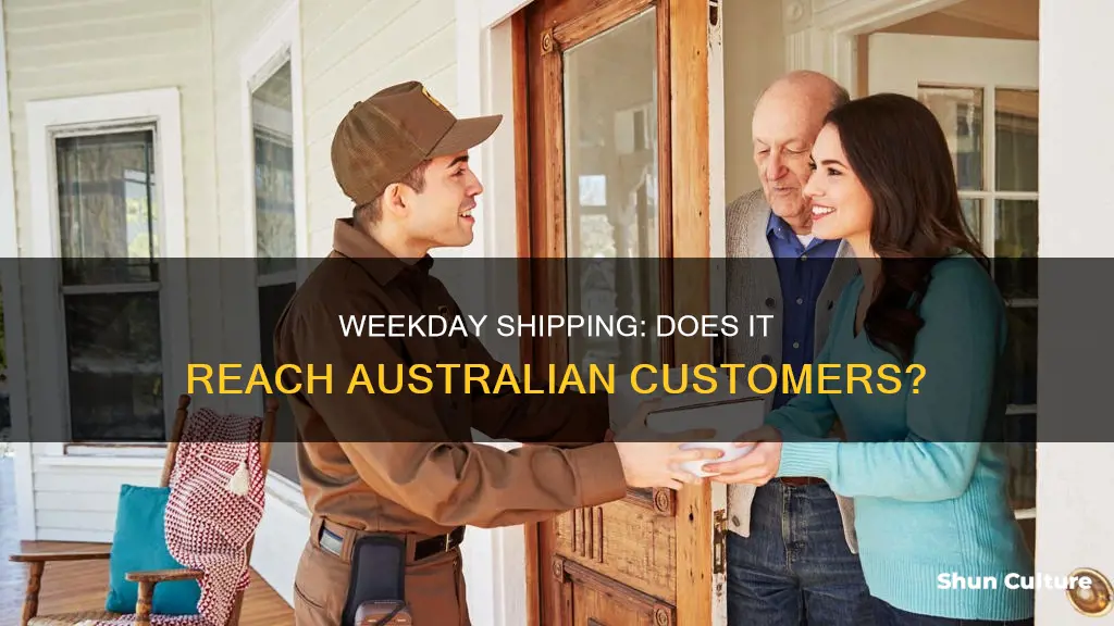 does weekday ship to australia