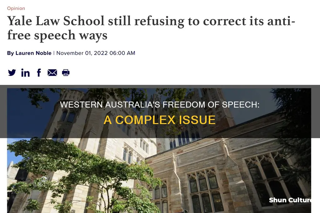 does western australia have freedom of speech