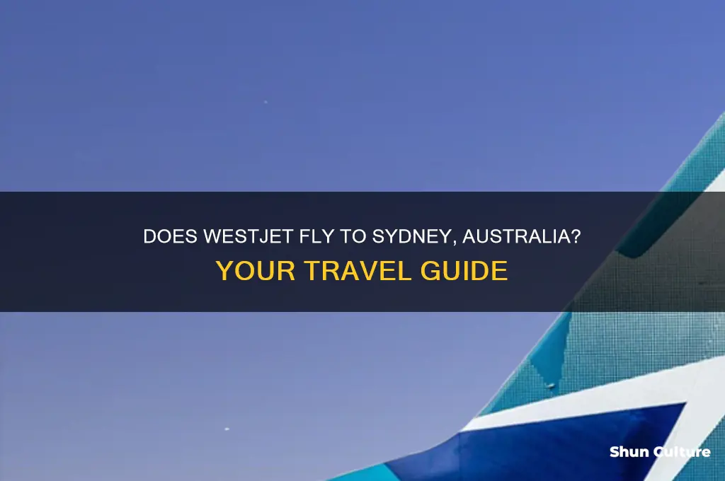 does westjet fly to sydney australia