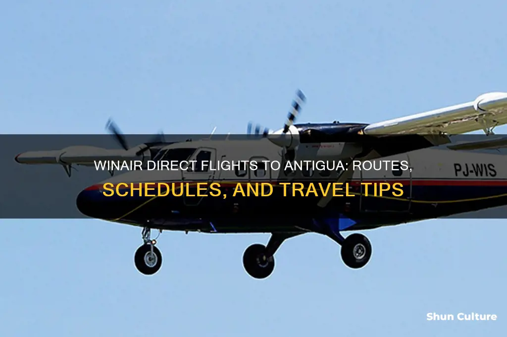 does winair fly direct to antigua