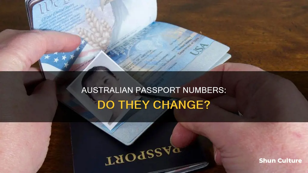 does your passport number change australia