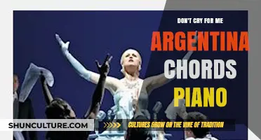 Melodic Evita: Piano Chords for 'Don't Cry for Me Argentina