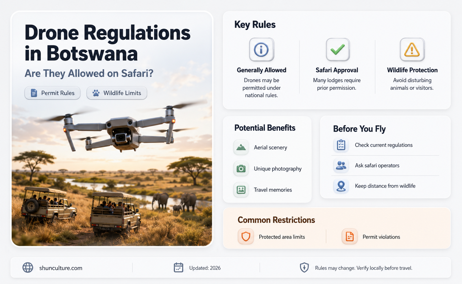 are drone allowed in botswana safari