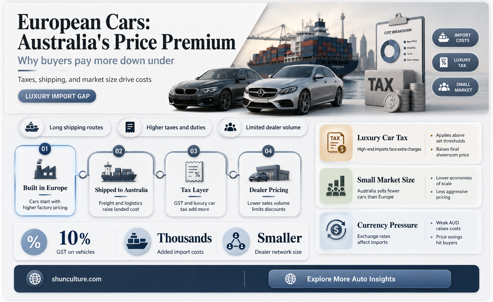 are european cars more expensive in australia