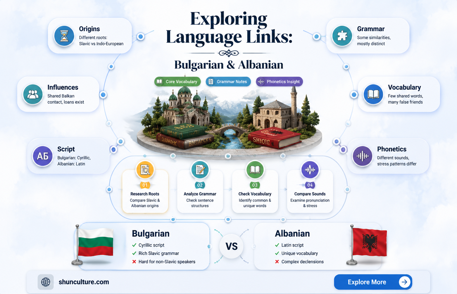 are bulgarian and albanian similar