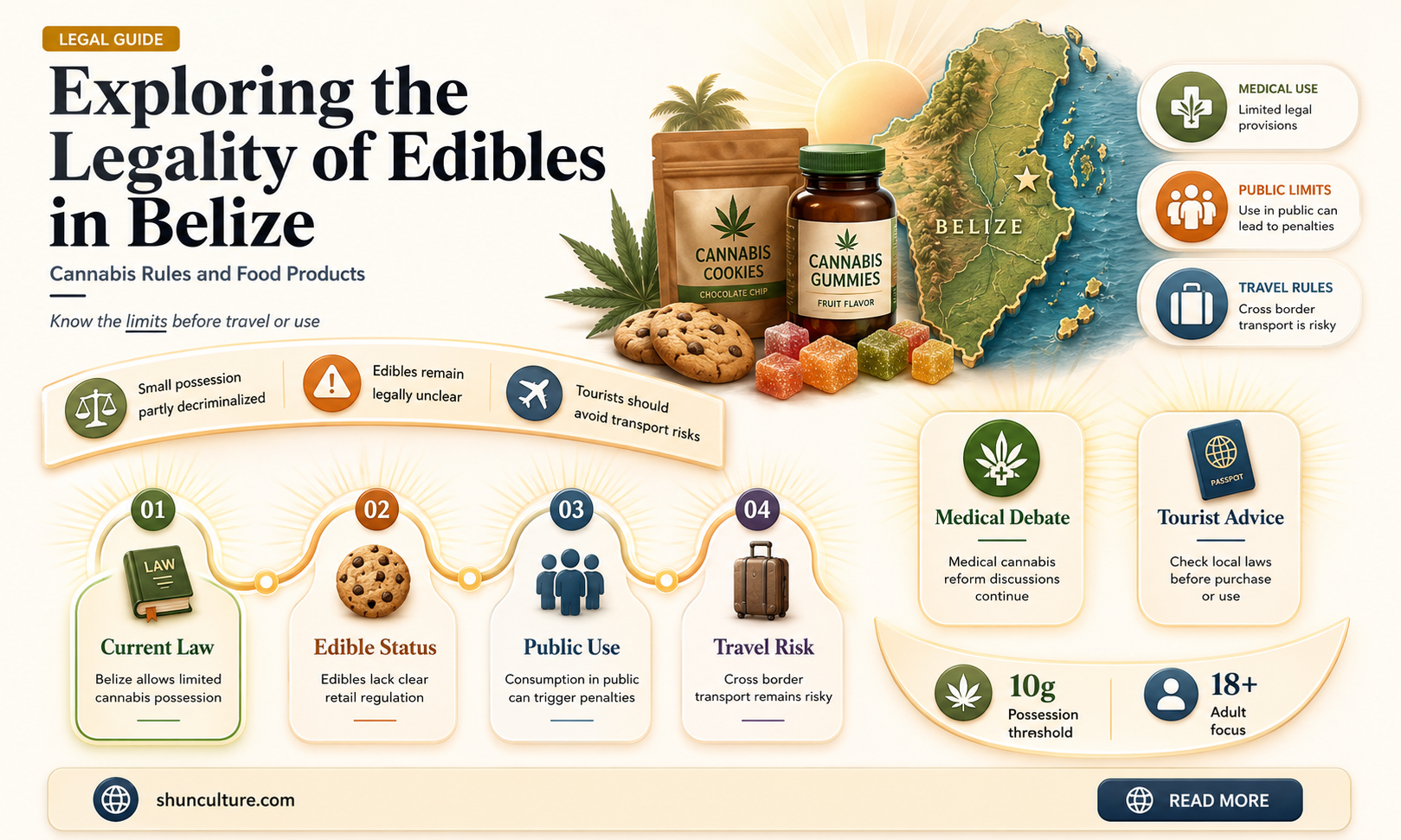 are edibles legal in belize